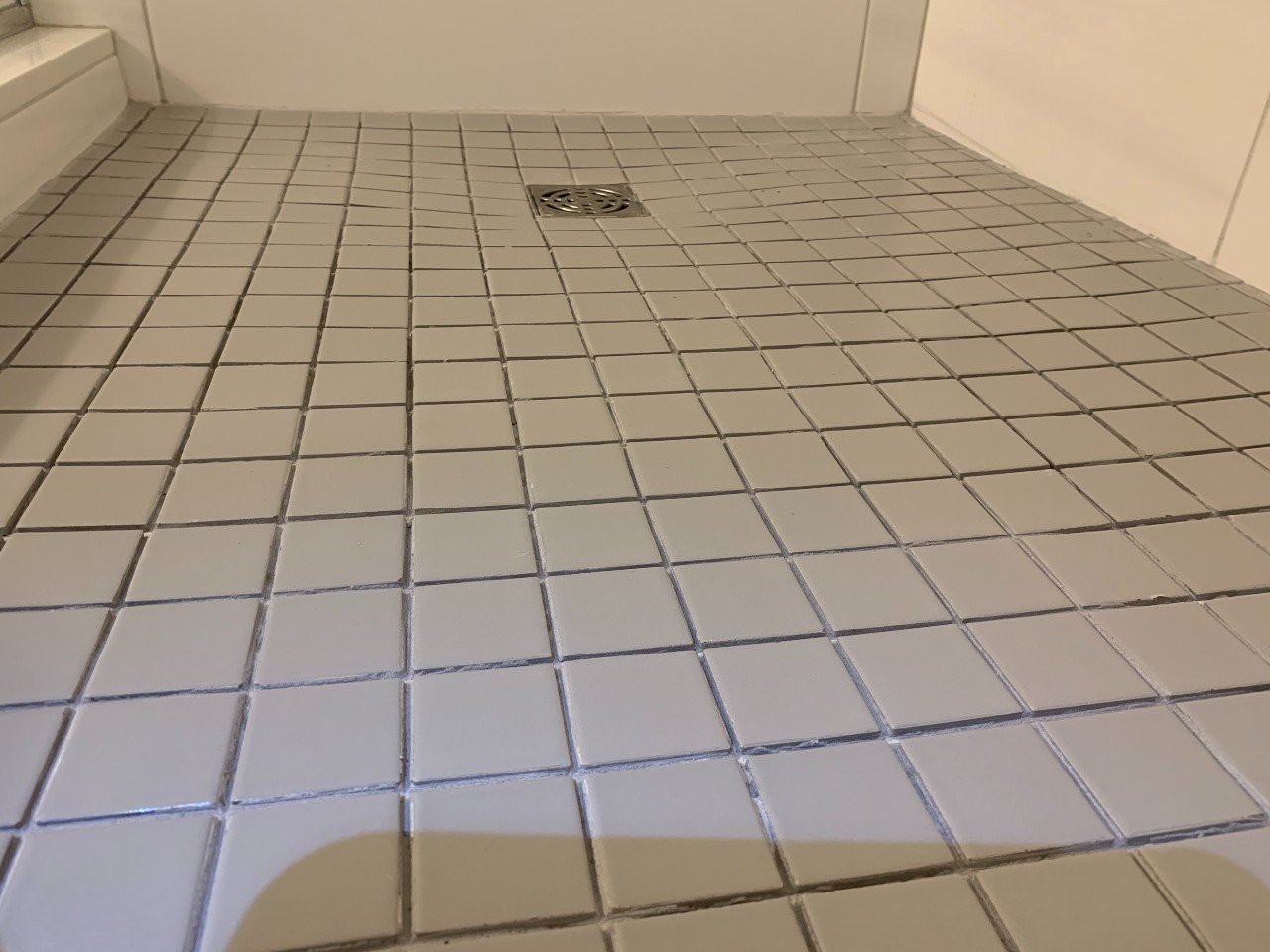Regrout shower floor